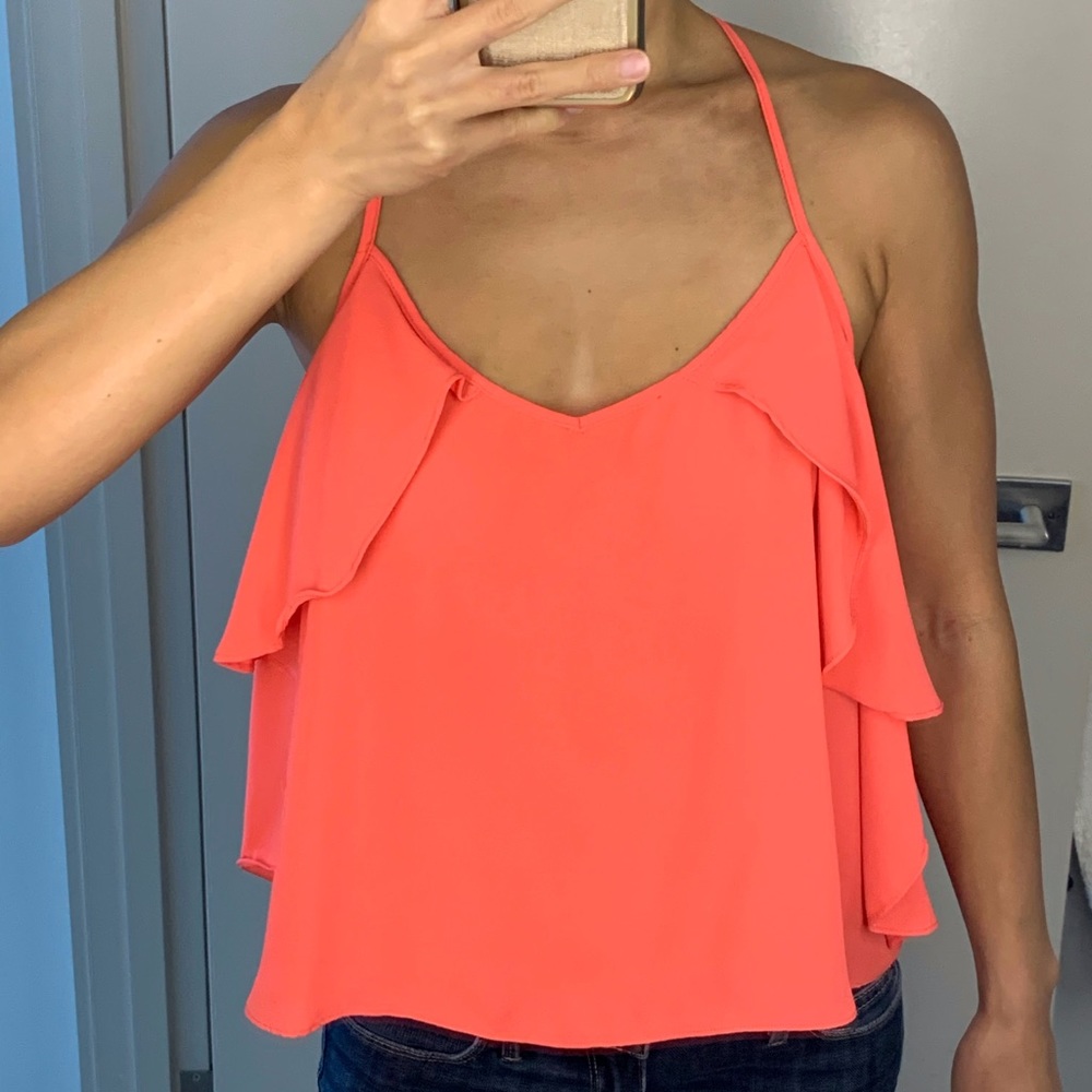 Forever 21 Coral Racerback Tank M